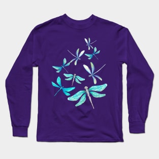 Dragonfly Blue Long Sleeve T-Shirt